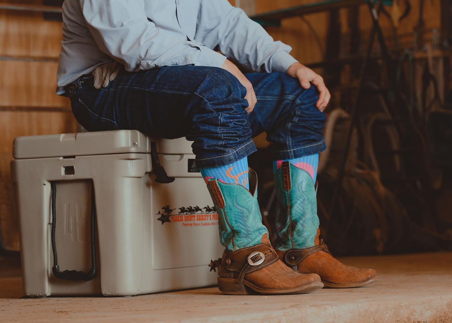 CACTUS ALLEY HAT CO. Novelty Western Lifestyle Boot Socks