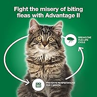 Vista 5 de Advantage II Tratamiento y prevención de pulgas recomendado por veterinarios para gatos grandes Gatos de más de 9 libras Suministro para 3 meses