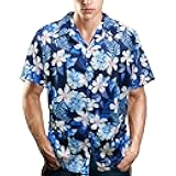 80's Men's Vintage Hawaiian Beach Shirts - 90's Button Up Disco Theme Party Shirts