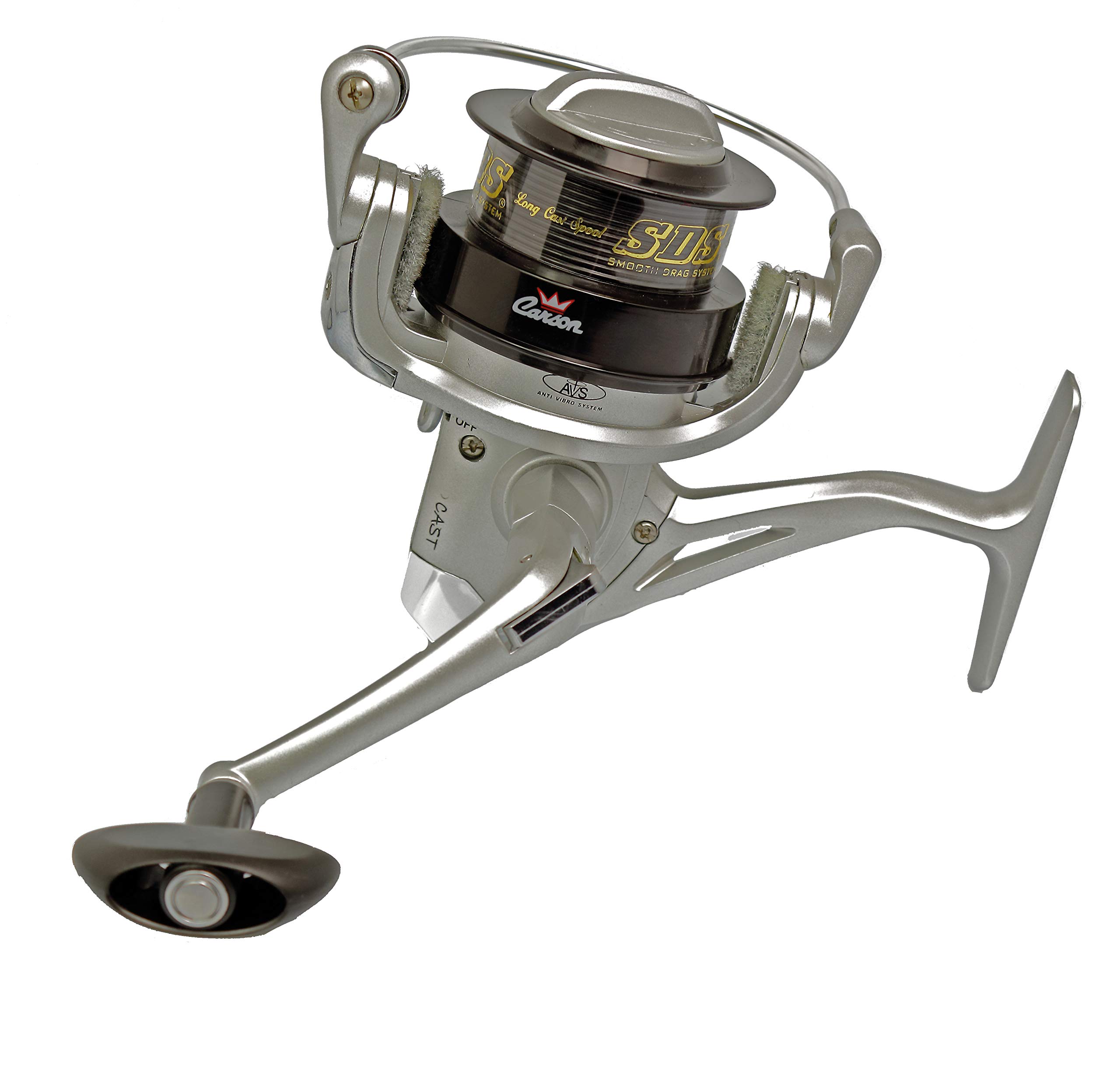 CARSON Kit Canna da Pesca Spinning Carbonio PJDM 860 con Mulinello | Mulinello ProCAST3000 con Filo, Lunghezza 2.10m o 2.40m, Impugnatura Ergonomica, Anelli in Alconite, Acqua Dolce e Salata