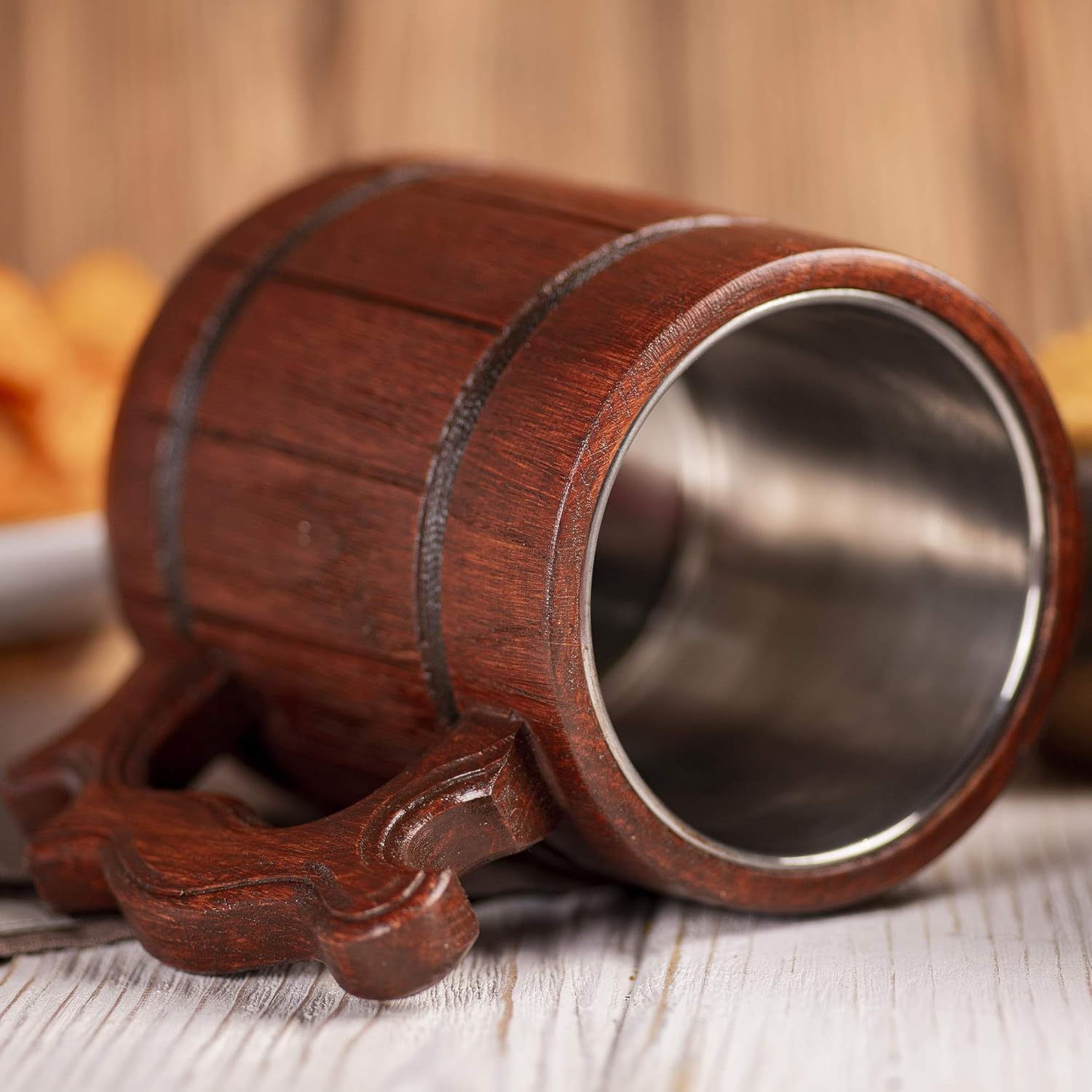 Prancing Pony Mug, 22 oz, Prancing Pony Wooden Beer Mug, Beer Stein, Hobbit Tankard