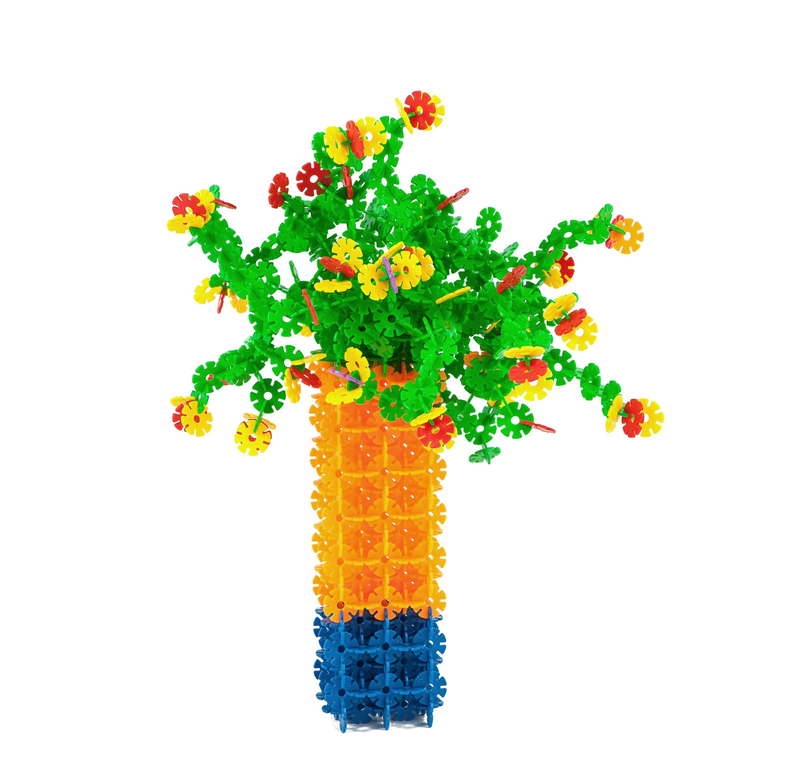 Smart-Planet Steckblumen Kinder Steckbausteine Pastell, 650 Teile Spielzeug