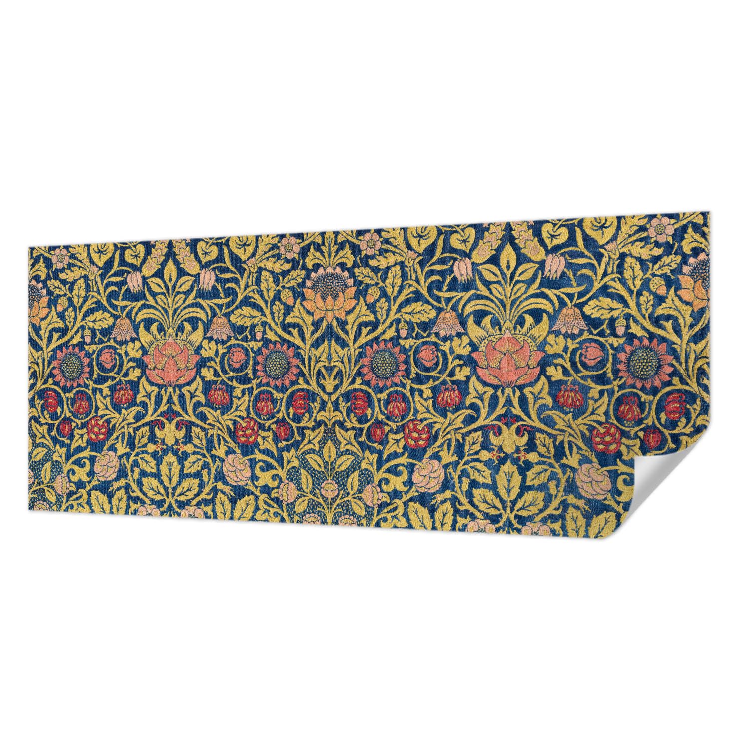 Papier peint adhésif floral 250x104 cm panoramique pour décoration de salon et chambre