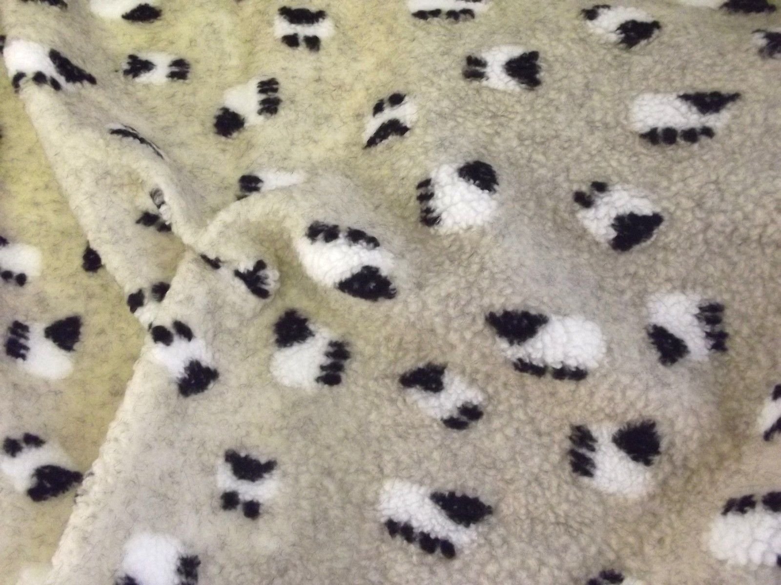 Faux Fur SHERPA FLEECE Sheepskin Fabric Material - CASHMERE CREAM SHEEP, 1mtr - 150cm x 100cm