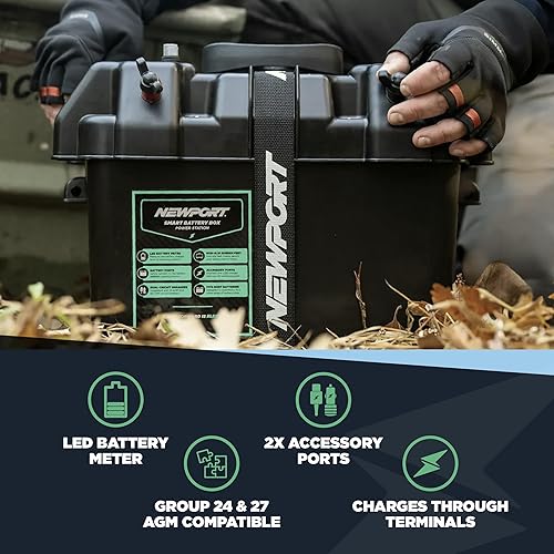 Miniatura 13 de Motor para pesca Newport Vessels caja de potencia inteligente de baterías centro negro