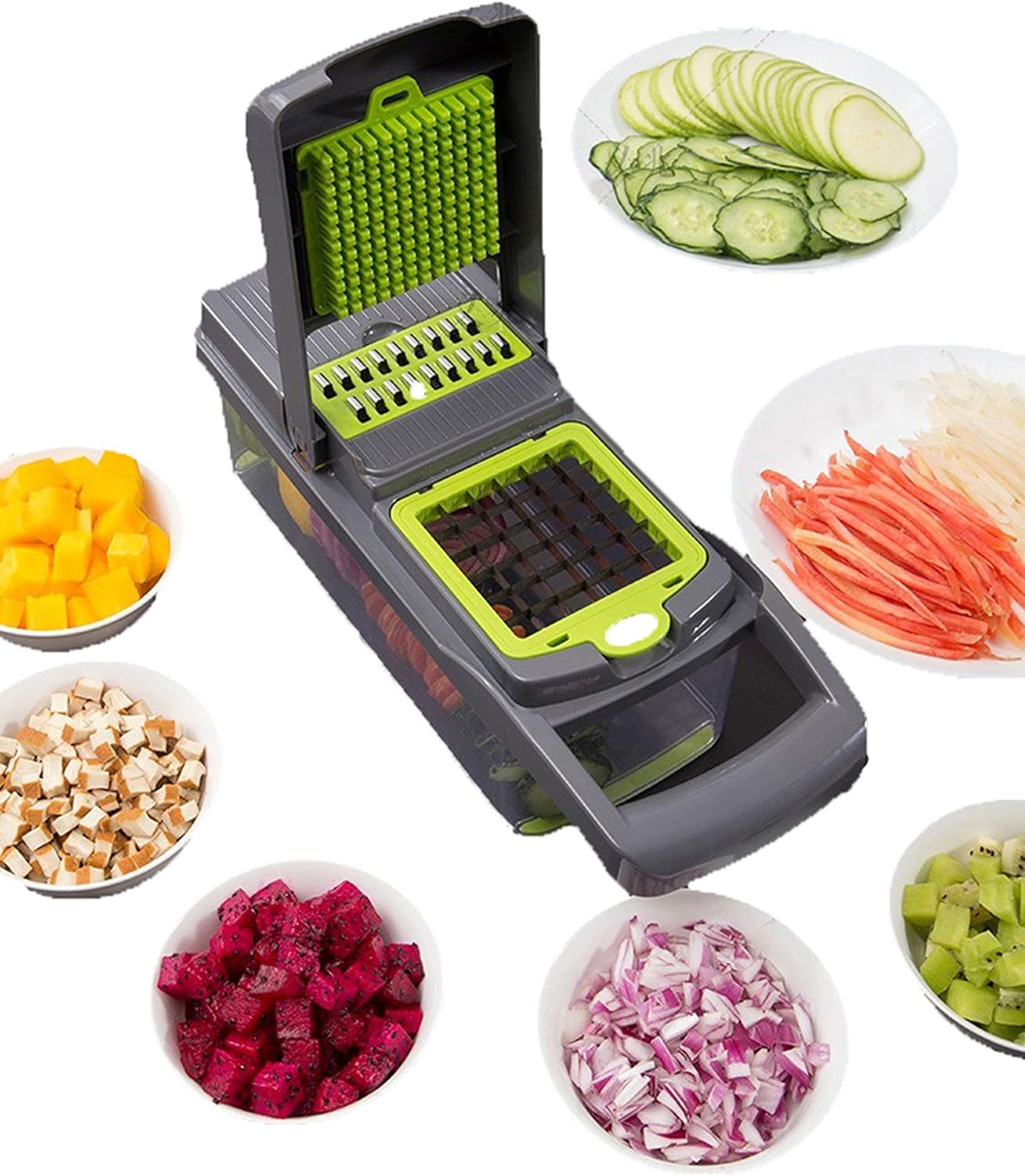 helicopter, multi-function fruit and vegetable shredder, cutting machine, cutting machine, 8 pieces of vegetable slicer, cutting machine/587