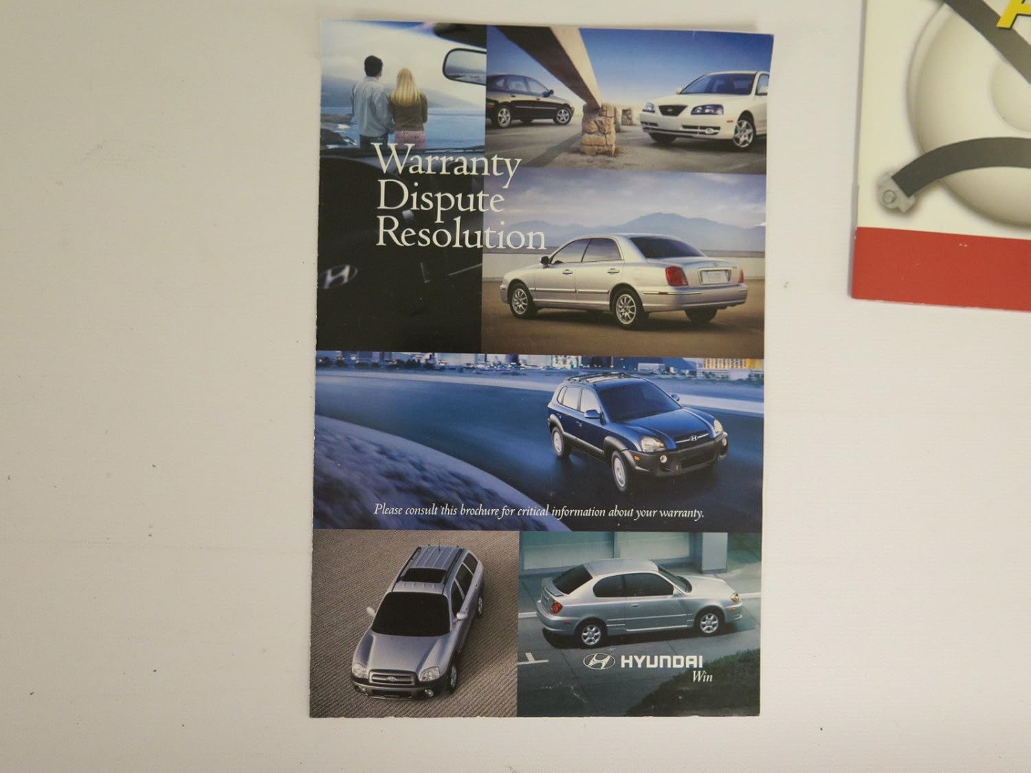 Brochure for Warranty Dispute Resolution from Hyundai