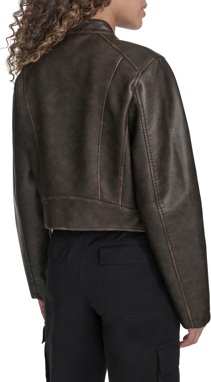 Levi's Women's Faux Leather Racer With Princess Seams - Image 4