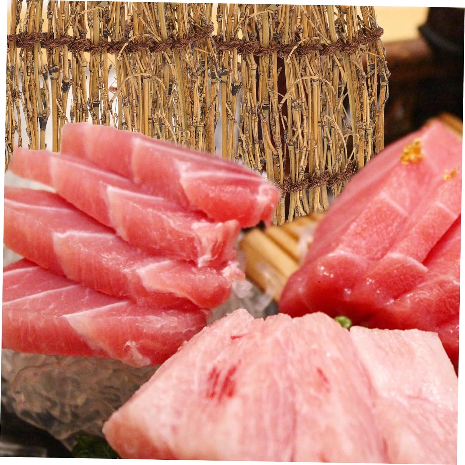 Bamboo Fence for Sashimi Decor Sushi Serving Fence Japanese Restaurant Decorations