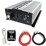 GoWISE Power PS1006 3000W Pure Sine Wave Power Inverter/Hardwire Terminal, Updated Model, 1 Pack