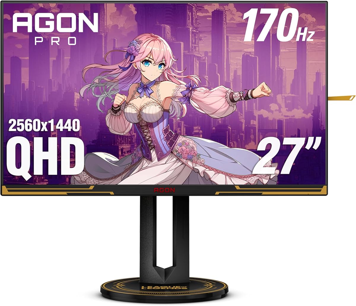 Agon PRO AG275QXL 27" QHD 2K 2560x1440 170Hz 1ms, G-SYNC Compatible, Height-Adjustable, PS5 Xbox Switch Ready