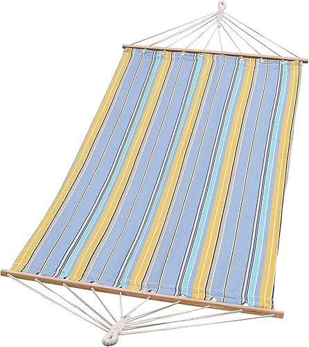 Miniatura 2 de Sterling Hamaca deportiva para 1 persona, capacidad de 4 pies de ancho, 420 libras, esparcidor de madera para patio al aire libre, patio, piscina,