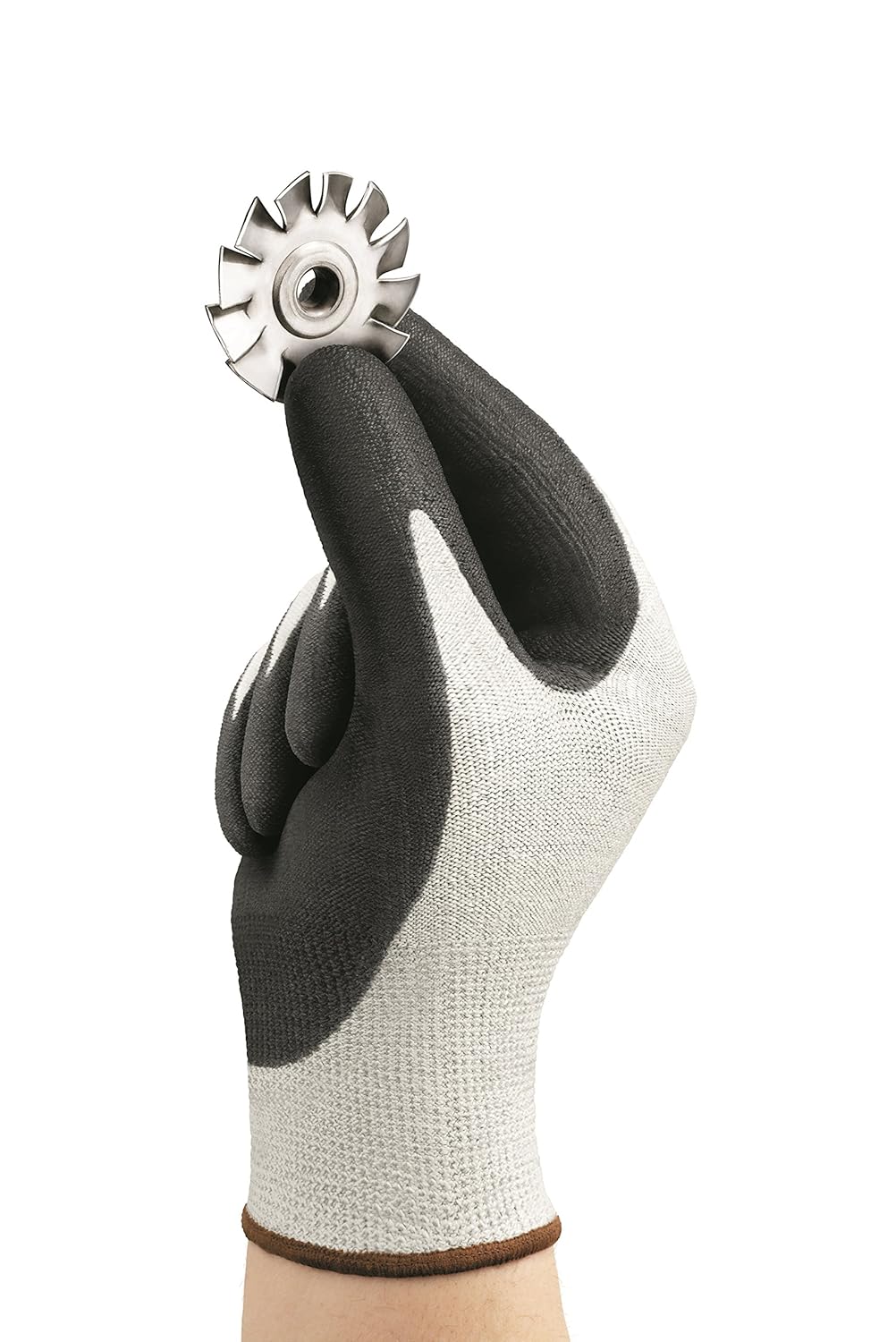 Ansell HyFlex 11-624 Dyneema/Lycra Glove, Cut Resistant, Black Polyurethane Coating, Knit Wrist Cuff, XX-Large, Size 11 (Pack of 12 Pairs)