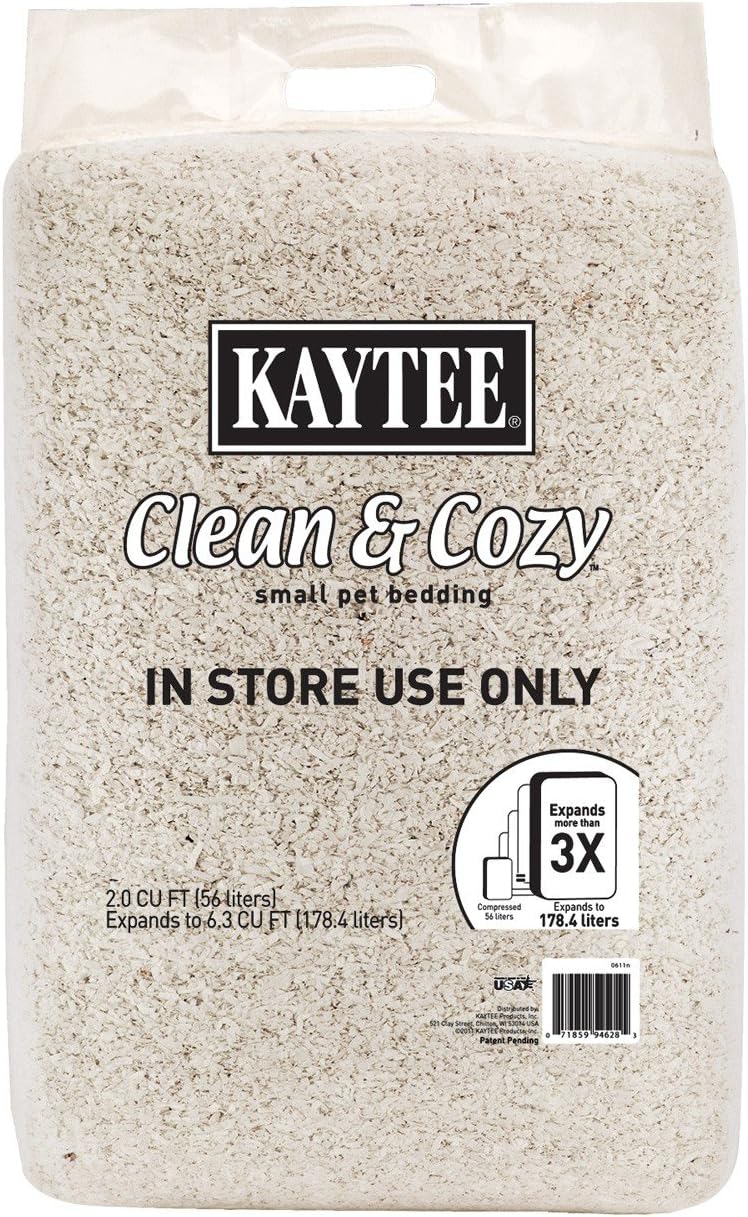 Kaytee Clean and Cozy Small Pet Bedding, 2 Cubic Feet