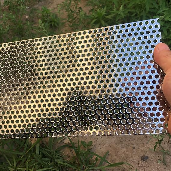 Perforated Sheet Stainless Steel Perforated Mesh 5 mm Hole Thickness 1.1 mm 300 mm x 150 mm Perforated Metal