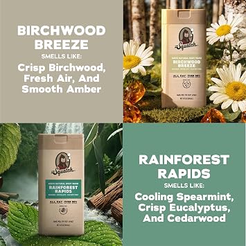Dr. Squatch Natural Men's Body Wash, Moisturizing Shower Gel (14oz, 2-Pack)