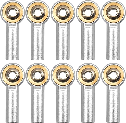 Paquete de 12 soportes de aluminio para barra de acoplamiento M4, rótula, 1.024 in, compatible con Axial Redcat HPI Traxxas HSP 110 RC Car Truck