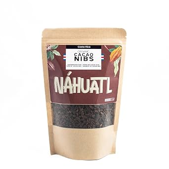 Nahuatl Organic Cacao Nibs 100% Pure Raw, Unsweetened Crushed Cocoa Beans, Vegan Gluten Free No Added Sugar 330 g / 11.6 oz