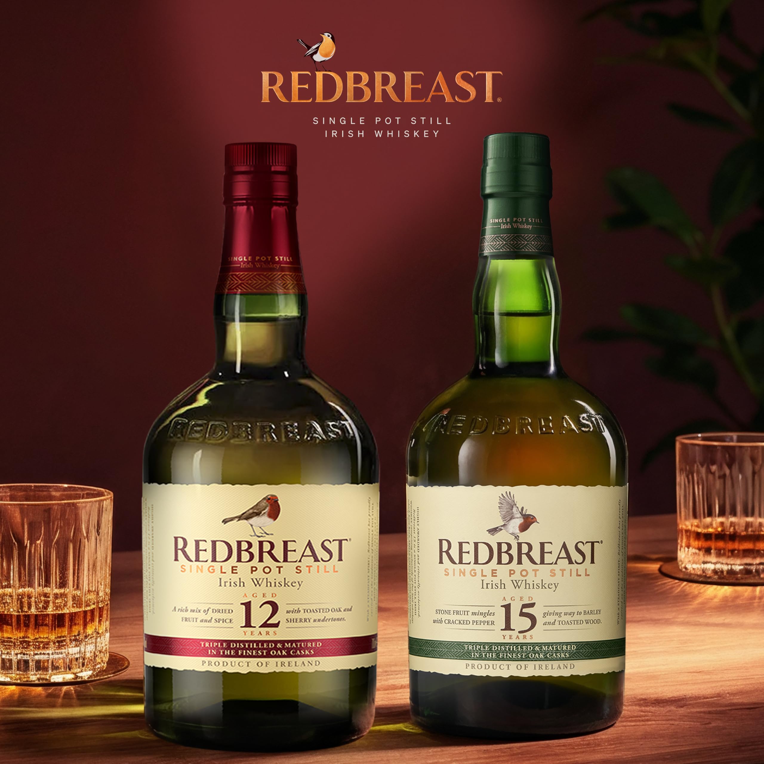 REDBREAST 12 ans Single Pot Still Whisky Irlandais - 40%, 70cl