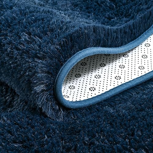 Miniatura 4 de Rtizon Alfombra de área suave para dormitorio, 4 x 6 pies, alfombras esponjosas con parte inferior antideslizante para sala de estar, mesita de