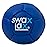 SWAX LAX Lacrosse Training Ball - Indoor Outdoor Practice Less Bounce & Rebounds (1 Blue Camo Sticks)