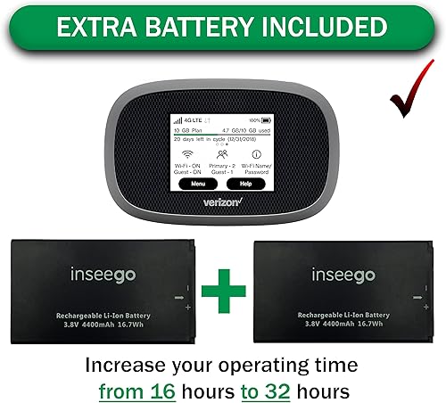 Miniatura 6 de Verizon Jetpack Inseego WiFi 4G LTE MiFi 8800L  LTE Cat18 LTE hasta 1 Gbps  Paquete EVDO-LINK para hotspot móvil  Tarjeta SIM Verizon incluida