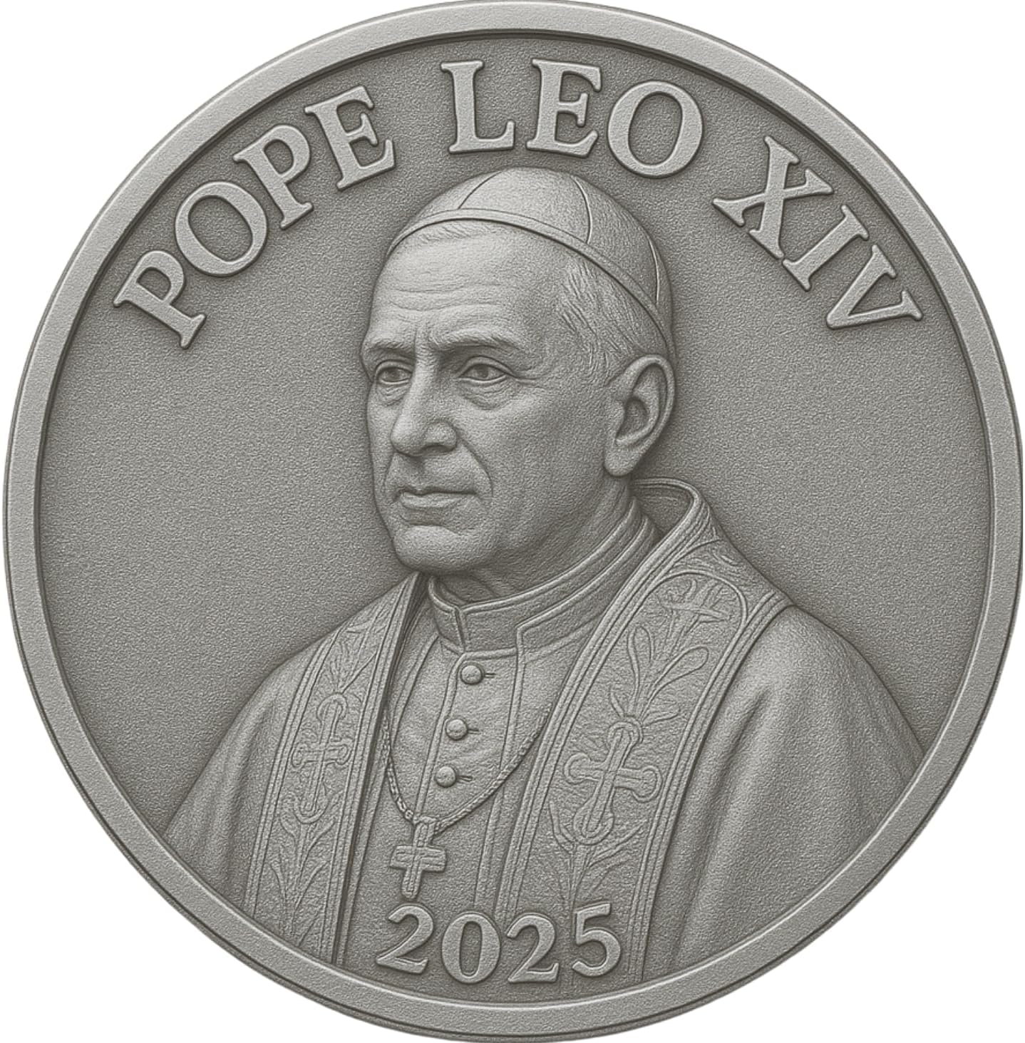 Amazon.com: Pope Leo XIV Coin – First American Pope Commemorative Gift ...