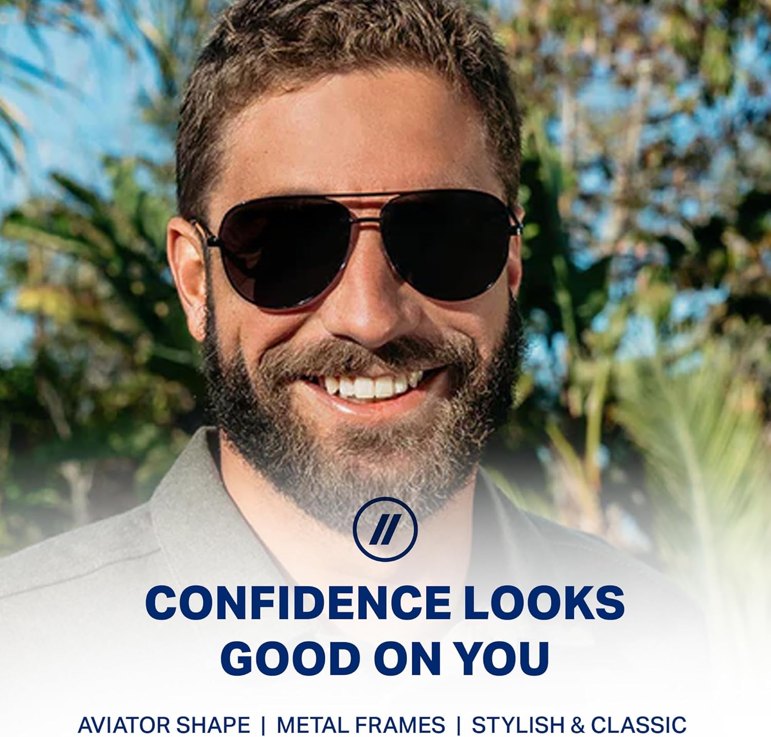 Blenders Eyewear Shadow – Polarized Sunglasses – Modern Aviator-Style, Metal Frames – 100% UV Protection – For Men & Women