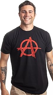ANARCHY DISTRESSED SYMBOL Unisex T-shirt/Anarchist, Punk, Riot, Disorder Tee