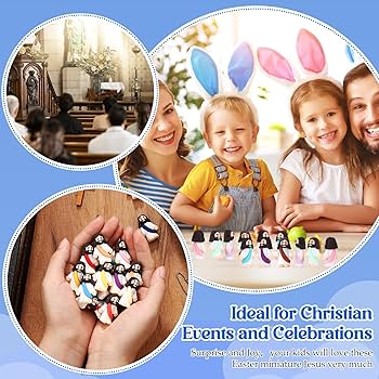 Amazon.com: Bememo 25 Pcs Little Jesus Figures Original