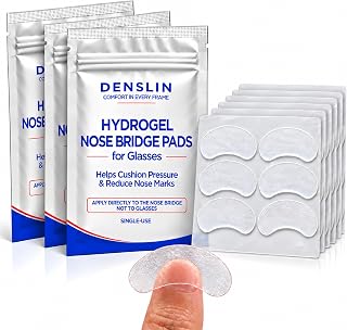 Nose Bridge Skin Patches for Glasses, 36 Clear Pads for Nose Pressure Marks