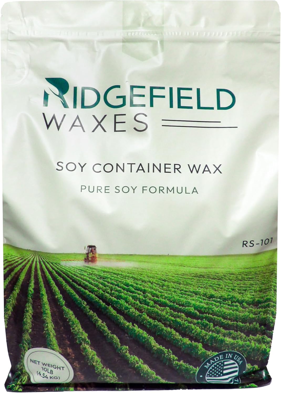 Ridgefield Waxes Pure Soy Formula RS-101 All-Natural Soy Wax for Candle Making (10lb)