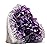 EMPORION Natural Amethyst (1 lb to 1.5 lb) - 3.5 to 6 Height - Crystal Clusters Stone from Uruguay Raw Geode Quartz - Deep Purple Color