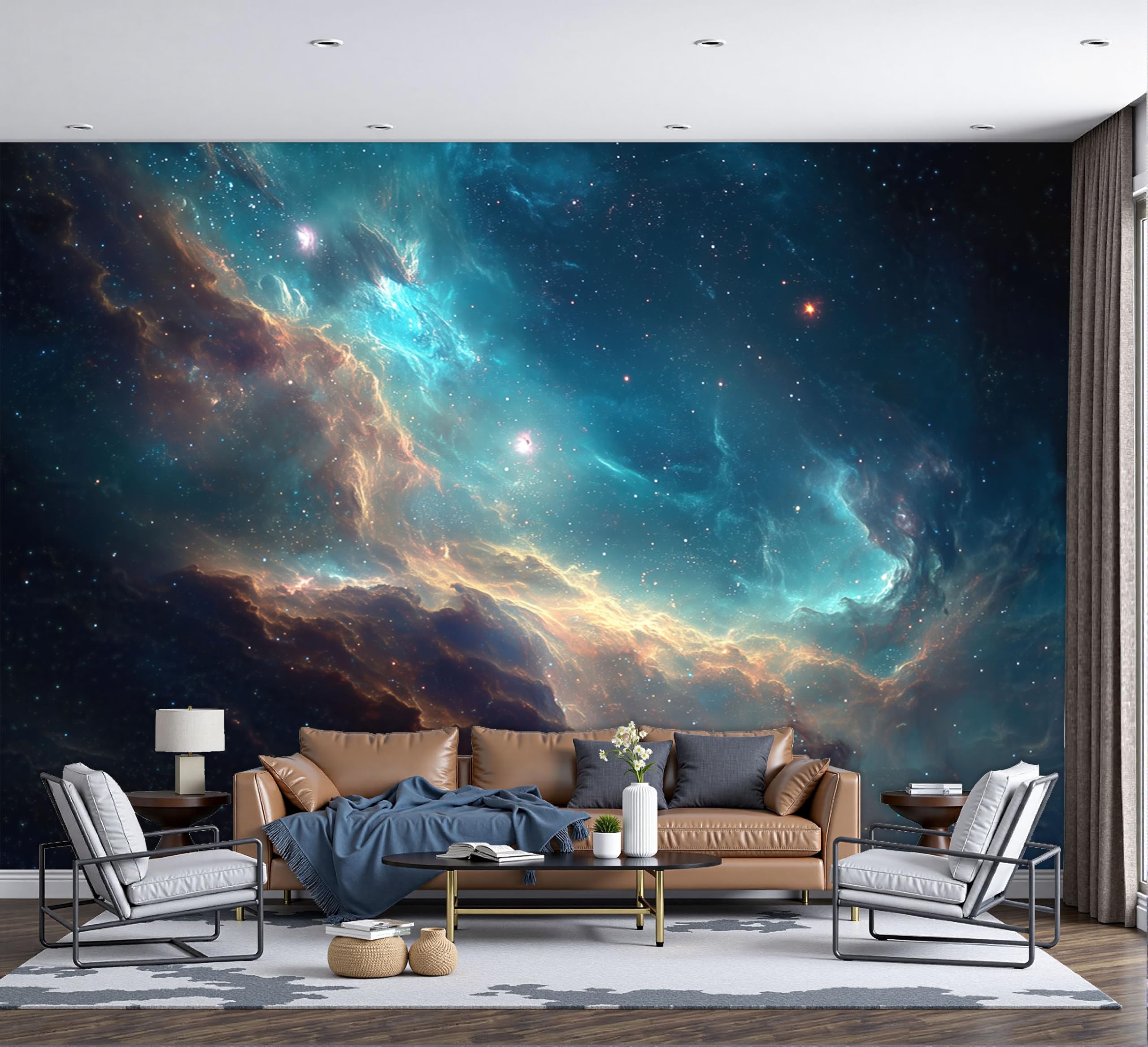 Fresque murale intissée univers texture premium pour décoration de bureau
