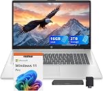HP 17.3" FHD Business Laptop, Intel i7-1355U, 16GB RAM, 2TB Storage (1TB SSD+1TB Docking Station Set), Intel Iris Xe Graphics, Numeric Keypad, Webcam, Copilot, Wi-Fi 6, Win11 Pro, Silver