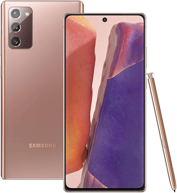 Samsung Galaxy Note20 5G Sim Free Android Mobile Phone Mystic Bronze 256 GB (UK Version) (Renewed)