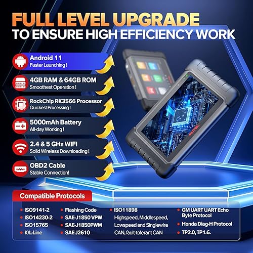 Miniatura 5 de Autel Escáner MaxiCheck MX808S, 2025 US Ver. de MaxiCOM MK808S/MK808Z, bidireccional 11OS como MX900 MK900 MK900 MK900BT, 3000+ prueba activa,