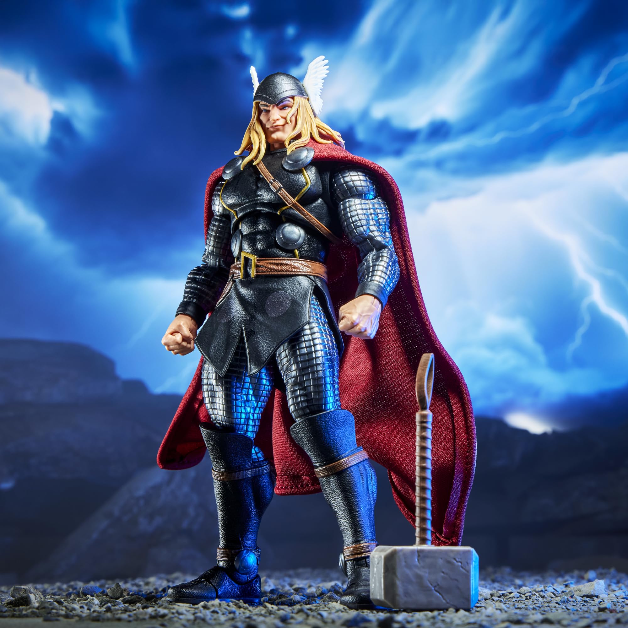 Marvel Legends Maximum Series Thor, Deluxe Action-Figur (15 cm) zum Sammeln zu den Thor Comics; beweglich für Starke Posen; Accessoires für einen Gott des Donners