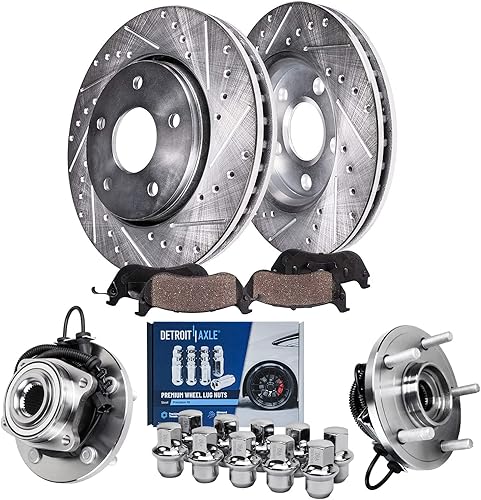 Miniatura 20 de Detroit Axle - Kit de Frenos para Silverado Sierra Suburban Yukon XL Avalanche 1500 Tahoe Escalade ESV EXT Reemplazo Frenos Delanteros Traseros