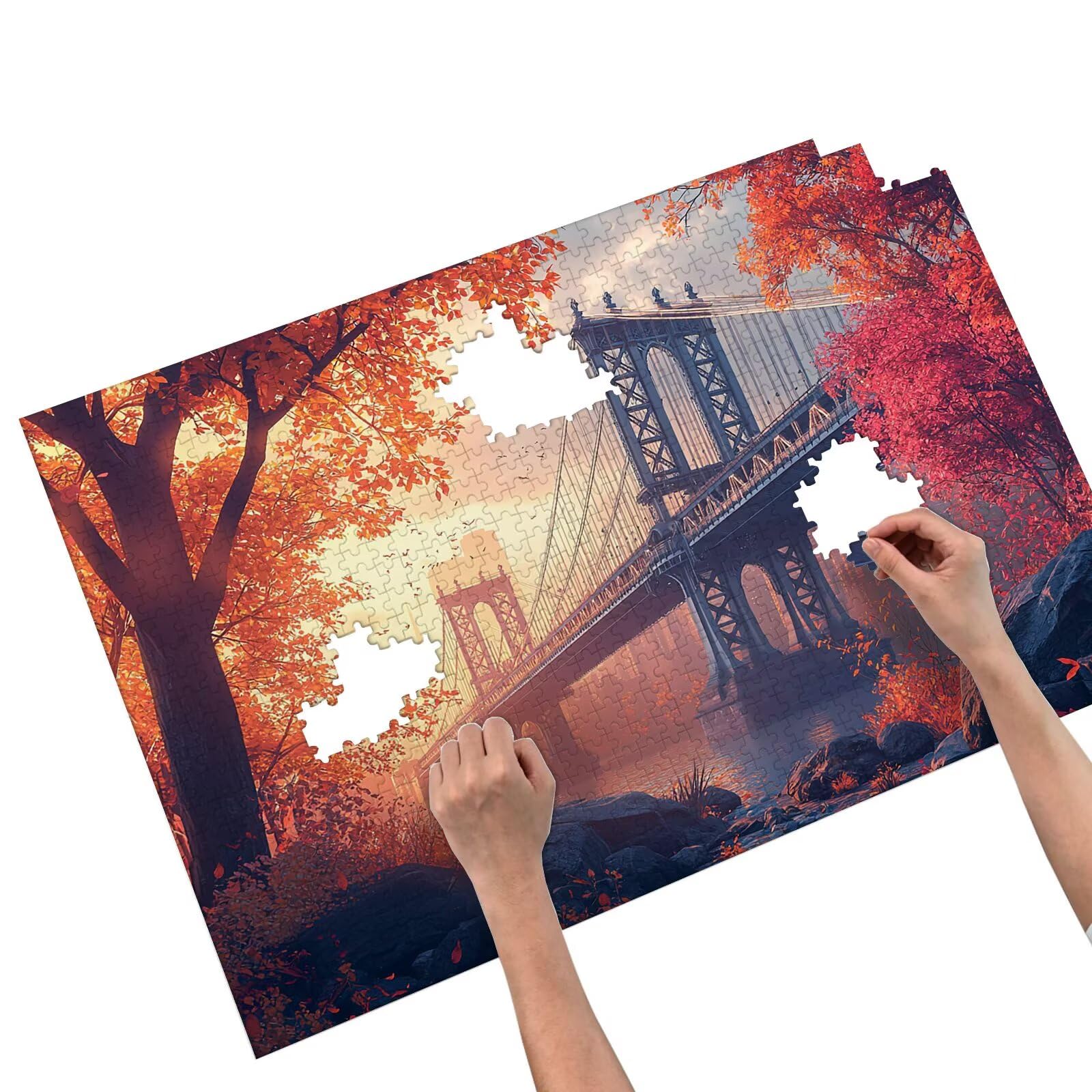 Puzzle dla dorosłych, 2000 elementów, 2000 elementów, z pudełkiem na prezent, drewniane puzzle dla dorosłych z naturalnym drewnem, prezenty dla kobiet, mężczyzn, duże drewniane puzzle do dekoracji