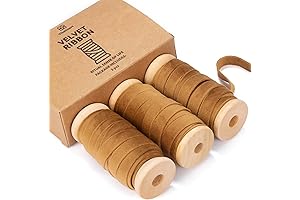 Khaki Brown Velvet Ribbon Set for Christmas Crafts