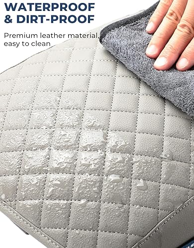 Miniatura 7 de ISSYAUTO Funda de consola central compatible con Pilot 2009-2015, cubierta de cuero para reposabrazos para automóvil, funda protectora duradera para