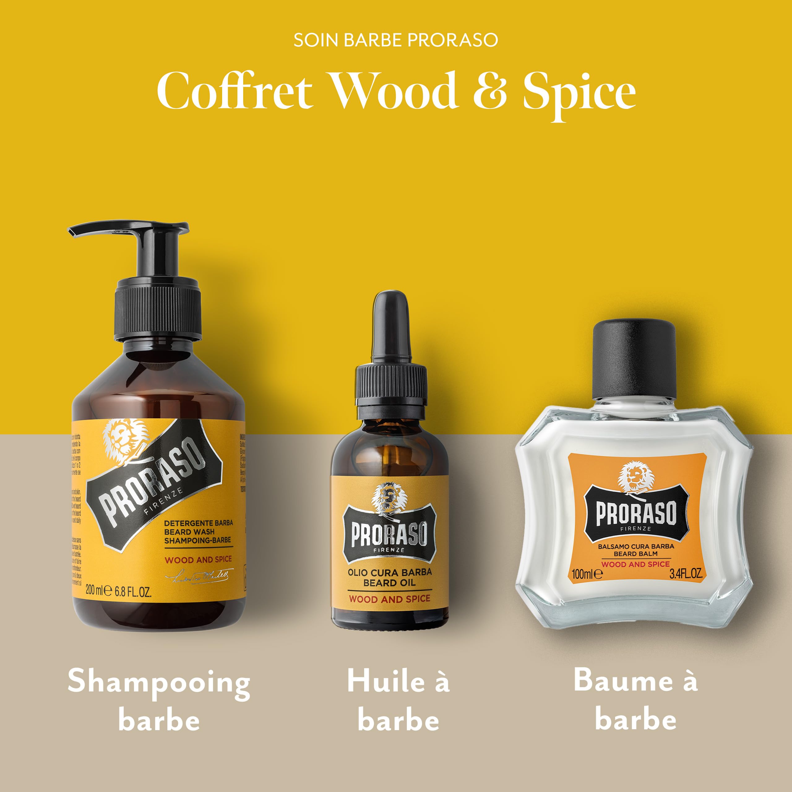 Proraso Wood & Spice Kit d’entretien pour la Barbe - 330 ml