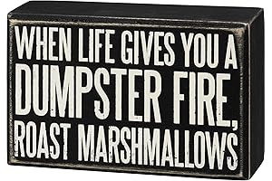 Charming Marshmallow Decor for Cozy Home Ambiance: Primitives by Kathy 107454 Box Sign