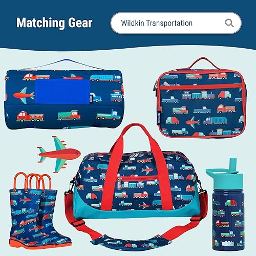 Miniatura 7 de Wildkin Mochila infantil de 17 pulgadas, duradera y ligera para niños y niñas, Transporte, 17 pulg., Transporte