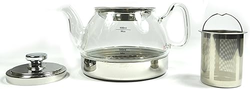 Uniware Caldera de cristal Hop Topt de 40.6 fl oz con filtro