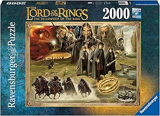 Ravensburger Lord of The Rings: The Fellowship of The Ring 2000 Piece Jigsaw Puzzle for Adults - 16927 - Every Piece is Unique, Softclick Technology Means Pieces Fit Together Perfectly