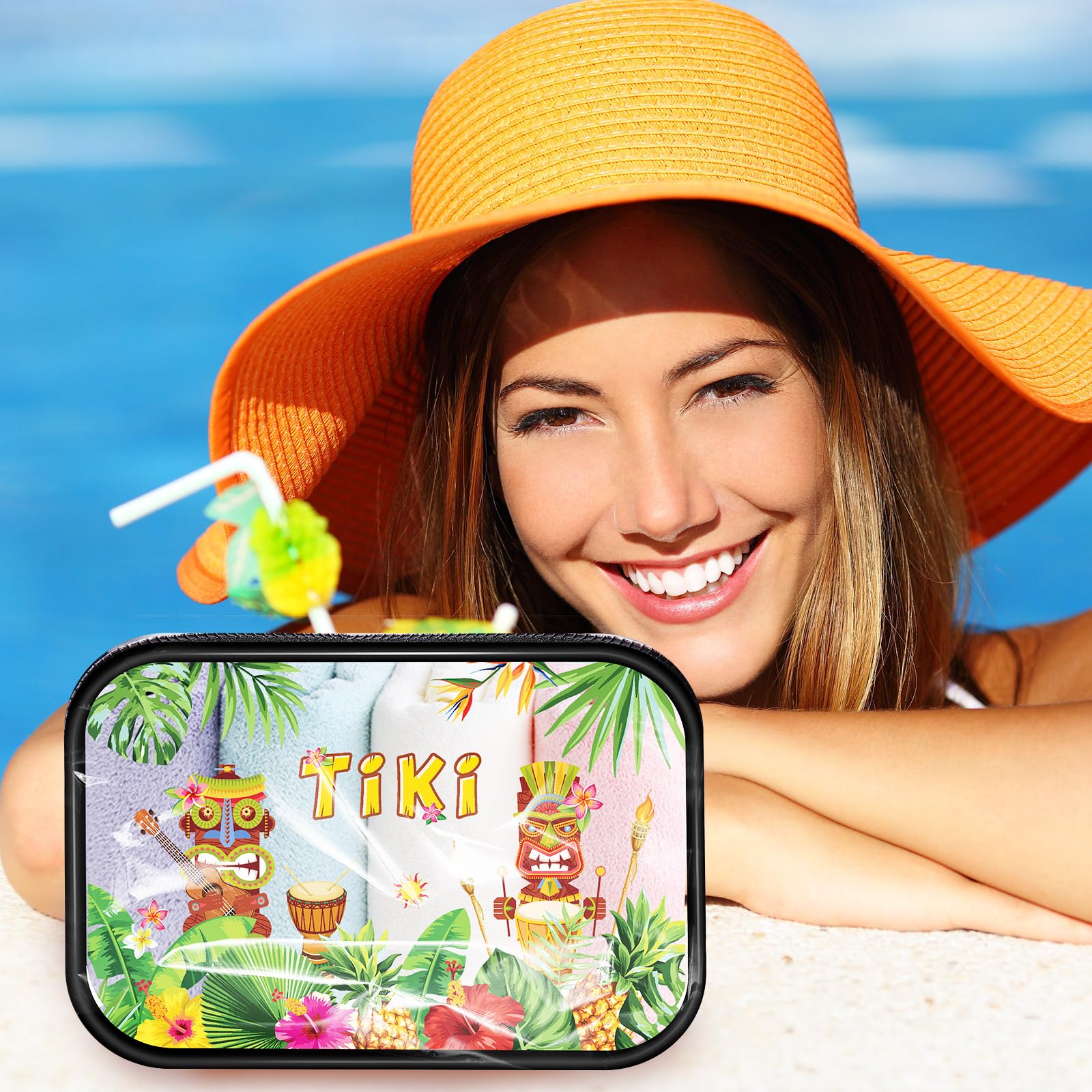 Amazon.com : Capoda 6 Pcs Hawaiian Makeup Bags Gifts Aloha