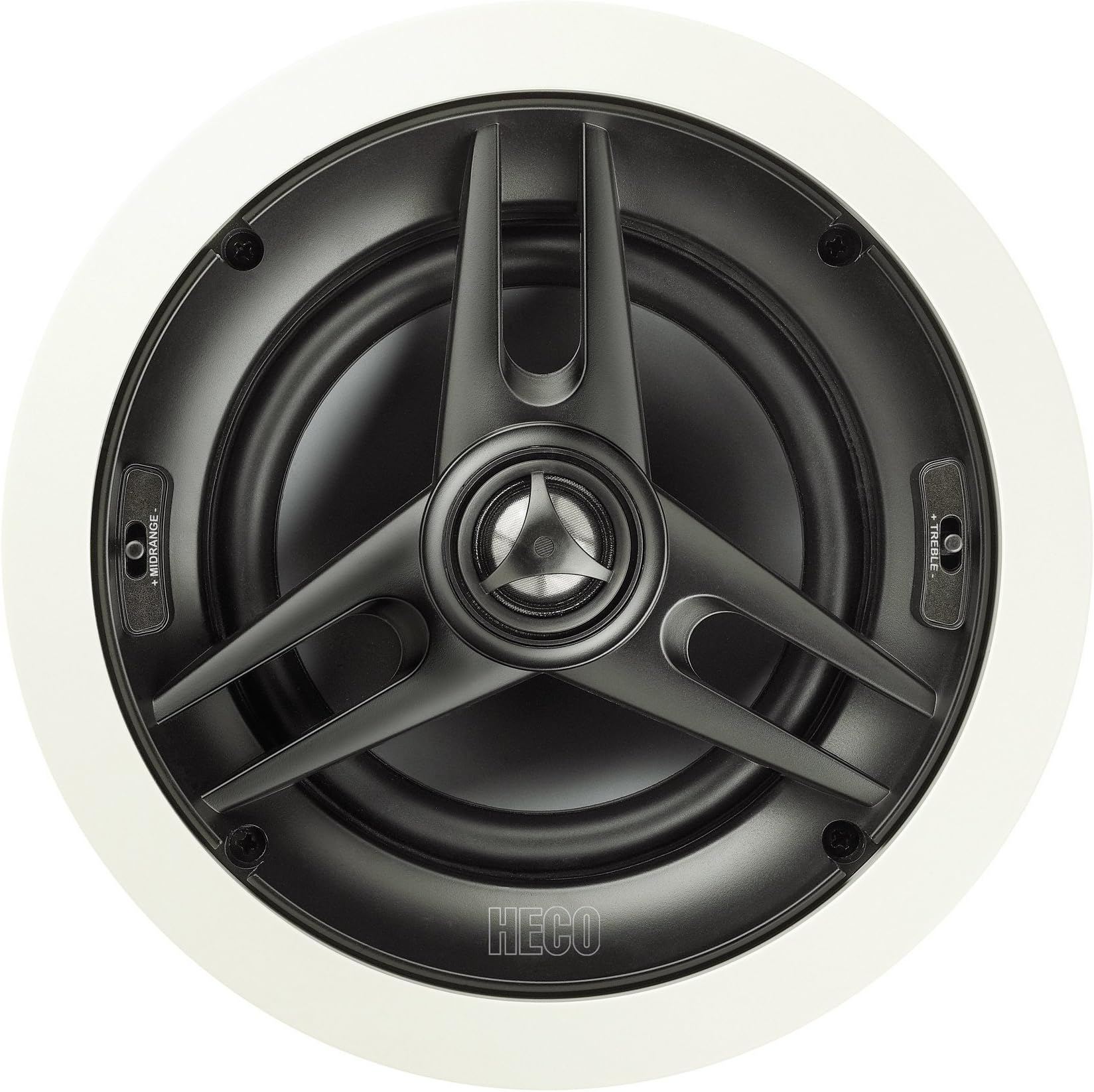 Heco INC 602 (Pack of 2 Way High-end Built-in Speakers, White