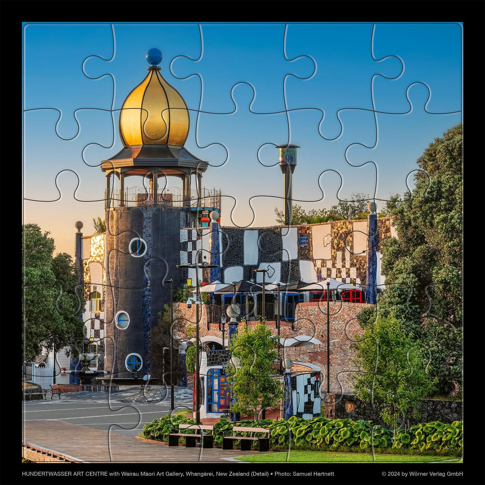 Wörner Verlag Hundertwasser Puzzle Mit Grußkarte: Hundertwasser Art Center